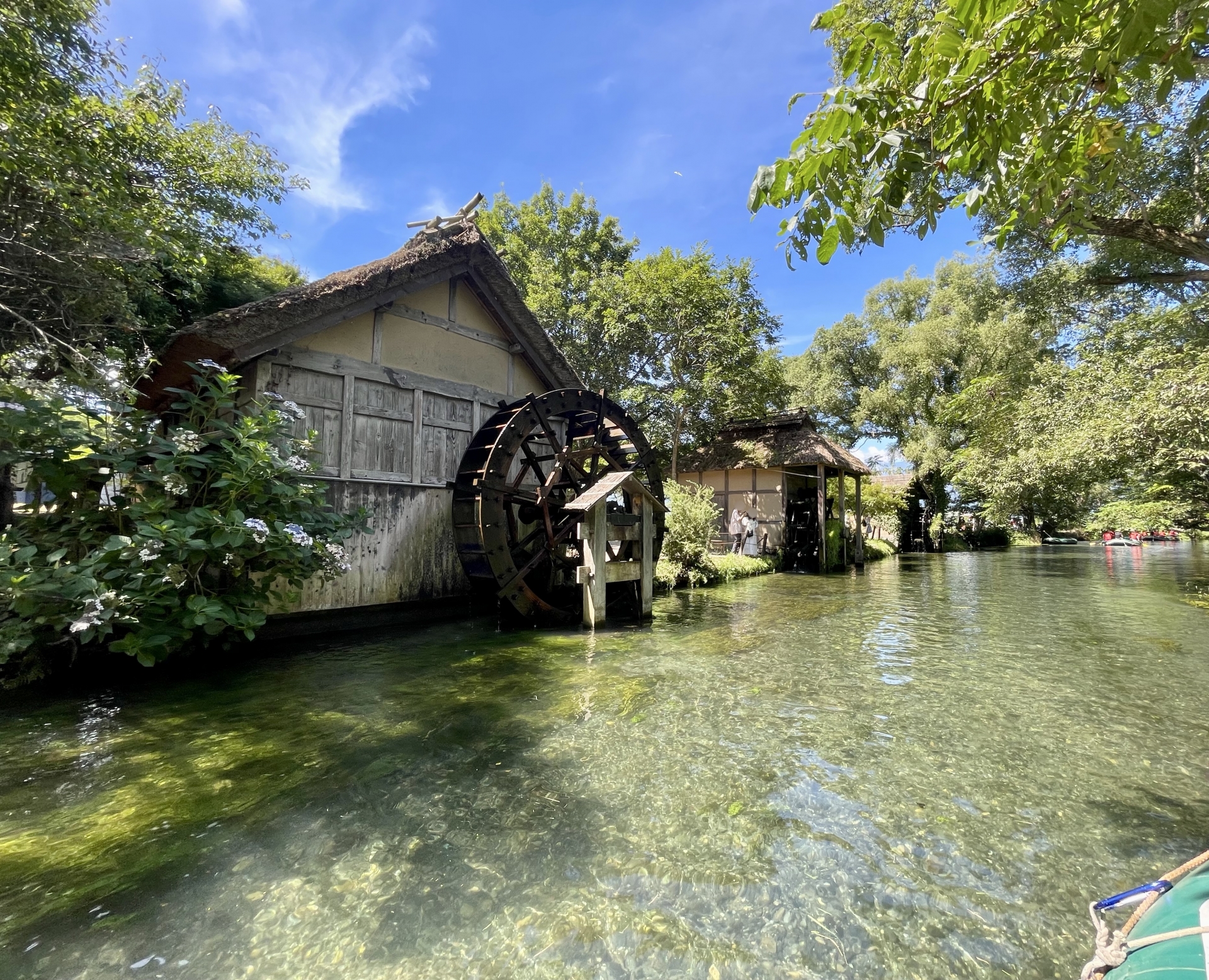 安曇野・湧水体験エリアの風景